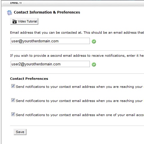 Update your contact information.